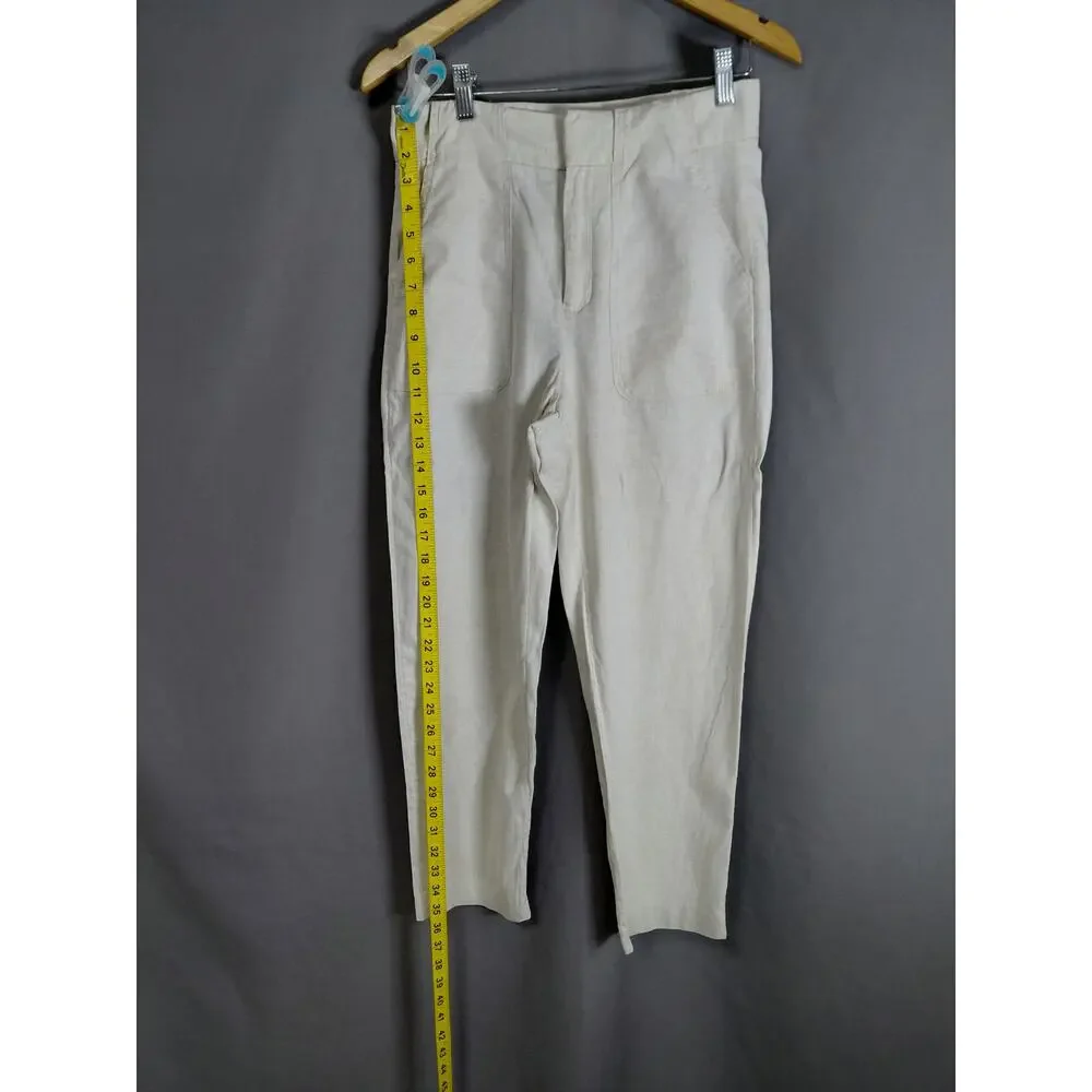 BANANA REPUBLIC Linen Beige Lightweight Pants Women Size 2